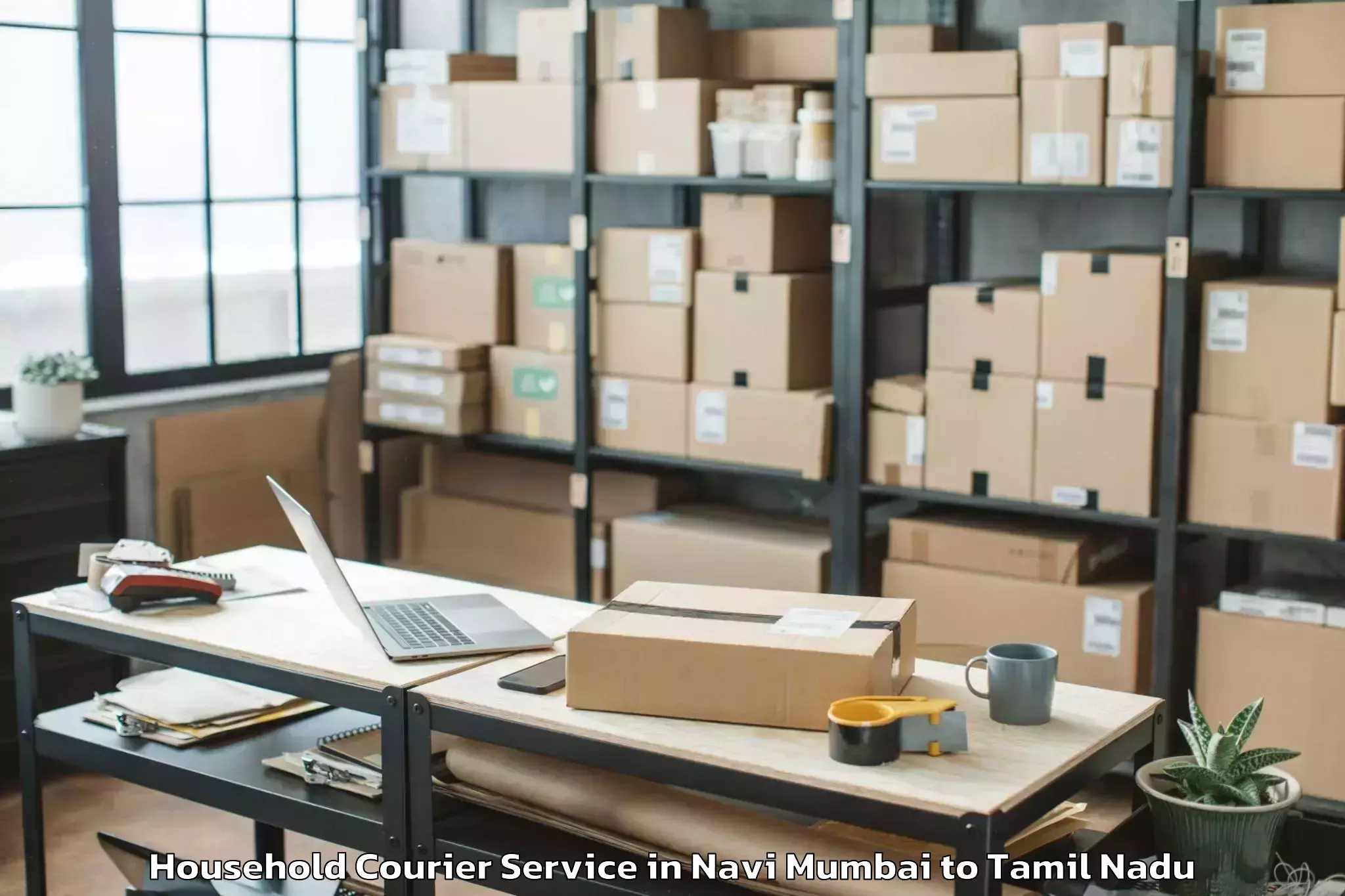 Reliable Navi Mumbai to Udayarpalayam Household Courier